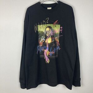Simon Fujiwara x Highsnobiety Shirt M Mona Lisa Graphic Print Black Long Sleeve